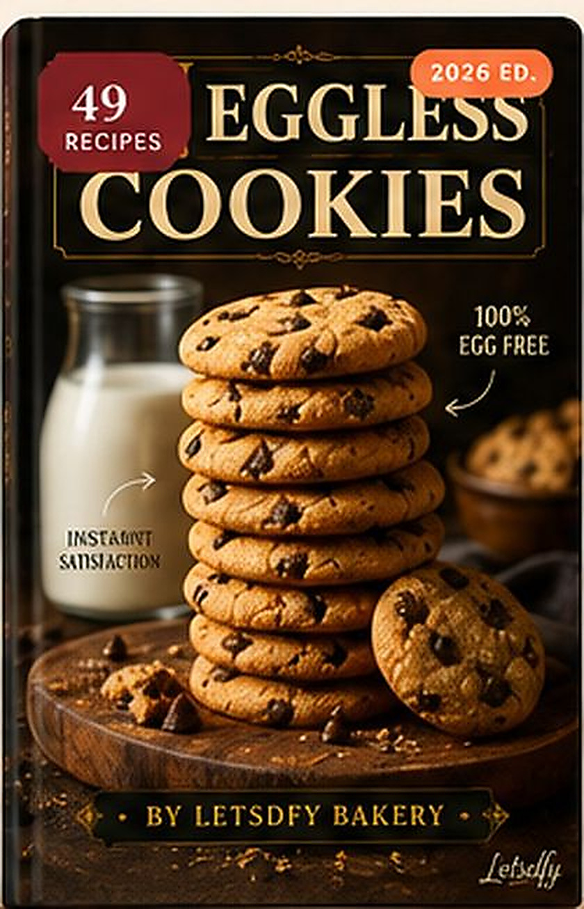 49 Eggless Cookies recipe book cover