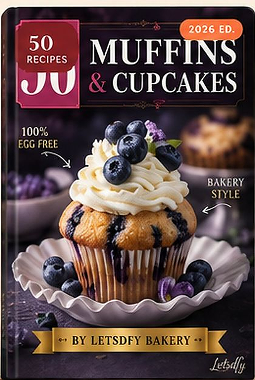 50 Muffins & Cupcakes recipe book cover