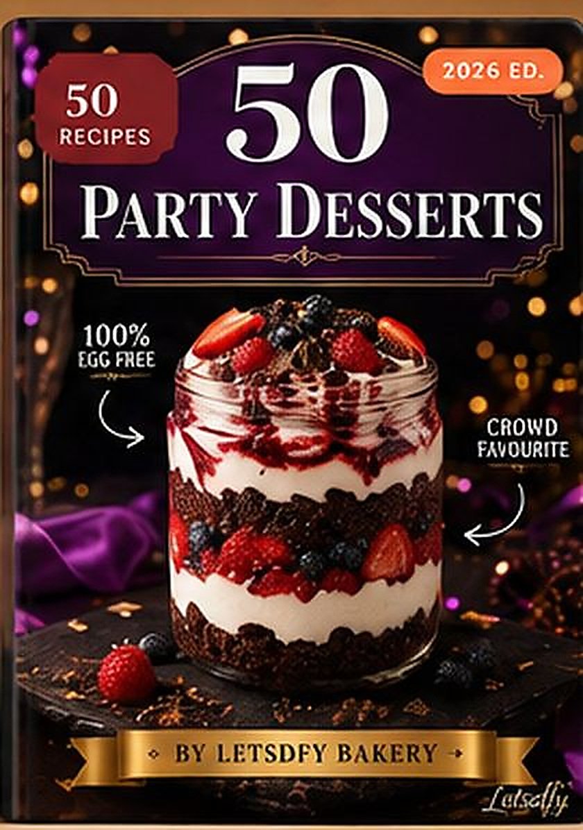 50 Party Desserts recipe book cover