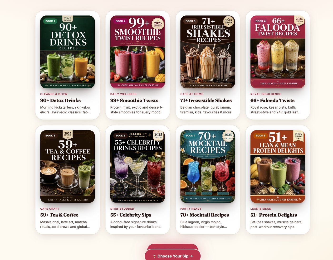 Complete Drinks Bundle recipe bundle