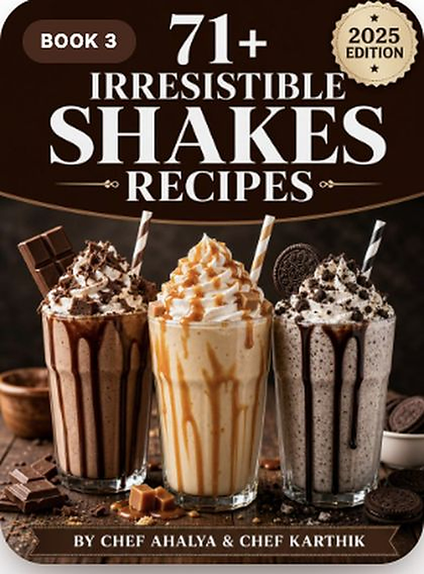 71+ Irresistible Shakes recipe book cover