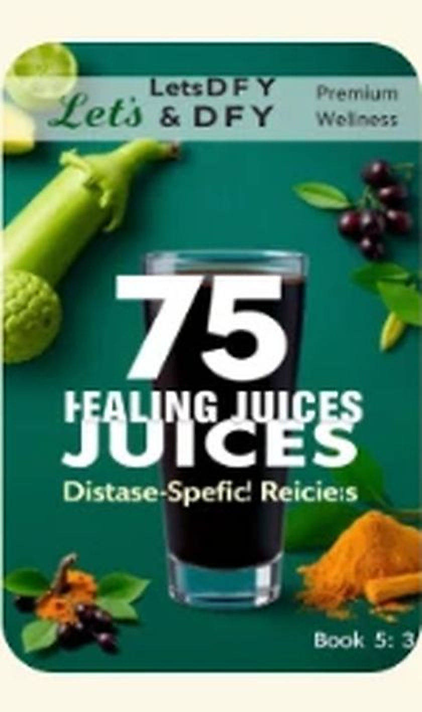 75 Healing Juices recipe book cover