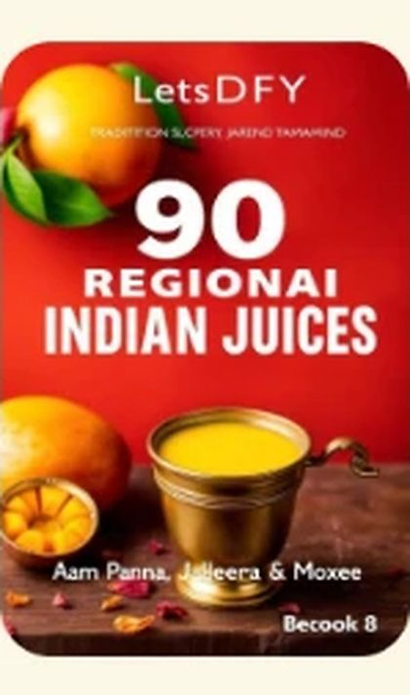 90 Regional Indian Juices recipe book cover