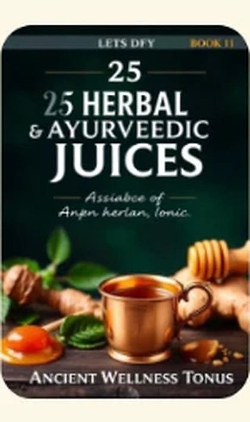 25 Herbal & Ayurvedic Juices recipe book cover