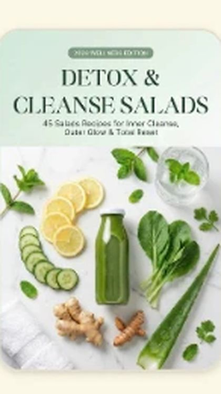 45 Detox & Cleanse Salads recipe book cover