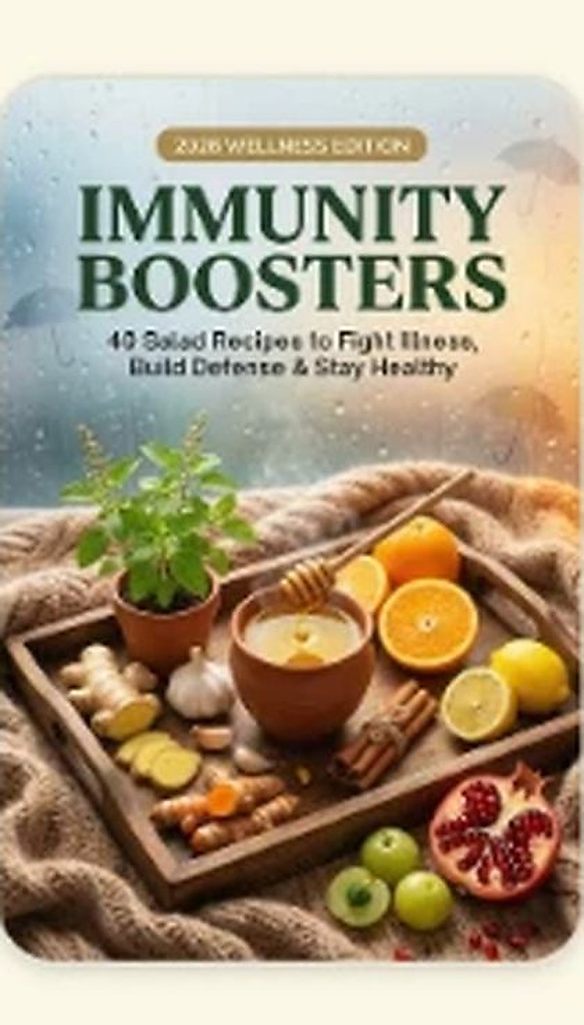 45 Immunity Booster Salads recipe book cover